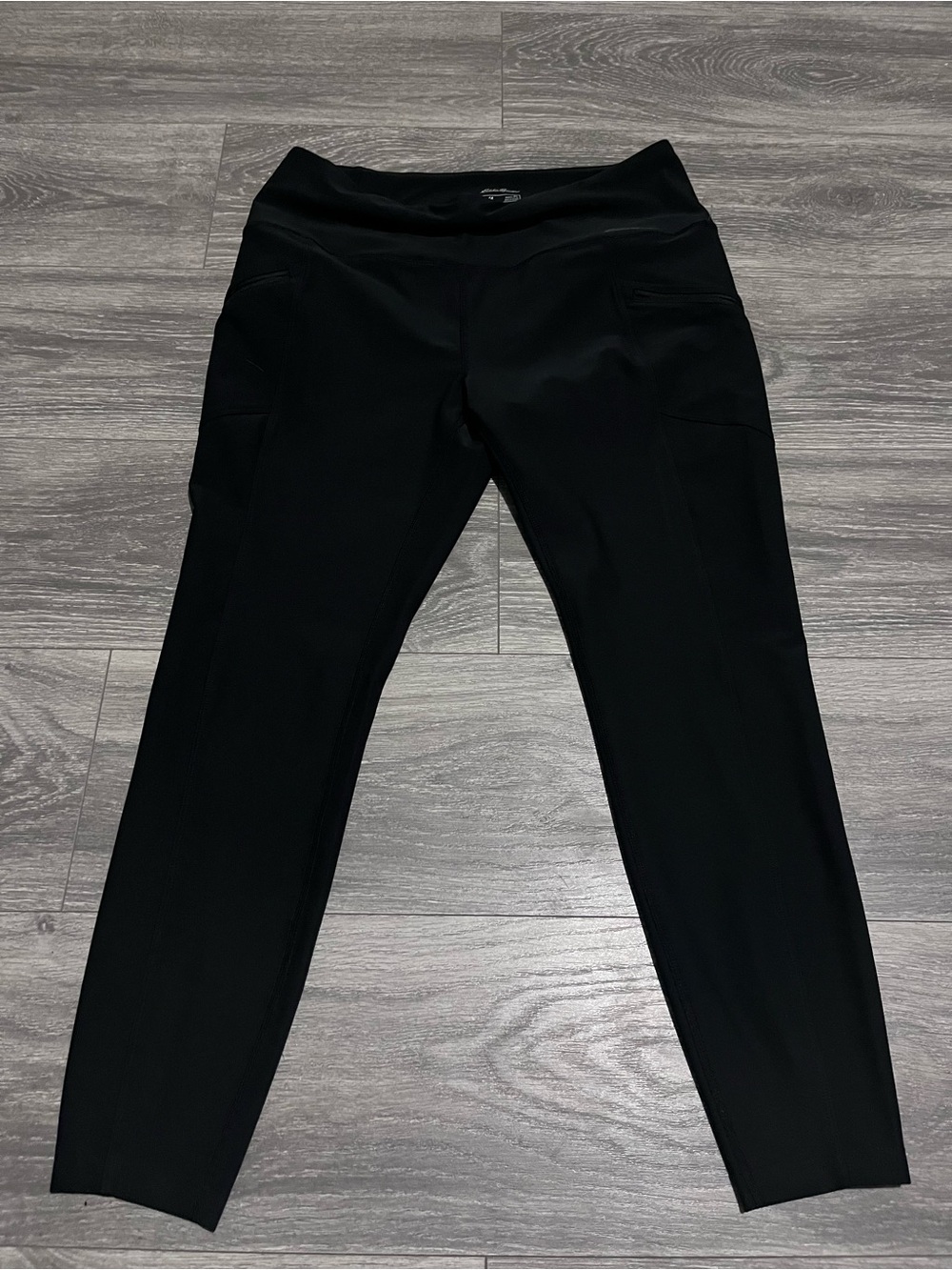 Eddie Bauer Black Pull-On Leggings Size PL. like new